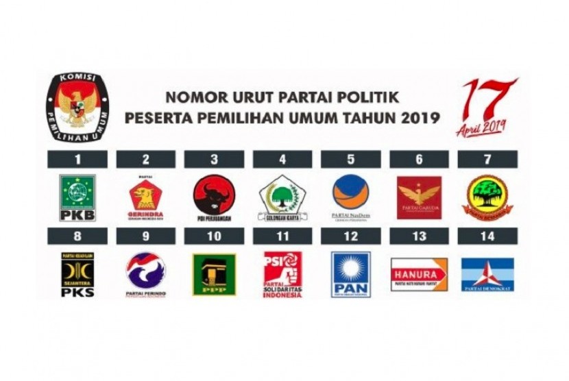 Detail Download Logo Dan Nomor Urut Partai Peserta Pemilu 2019 Nomer 6