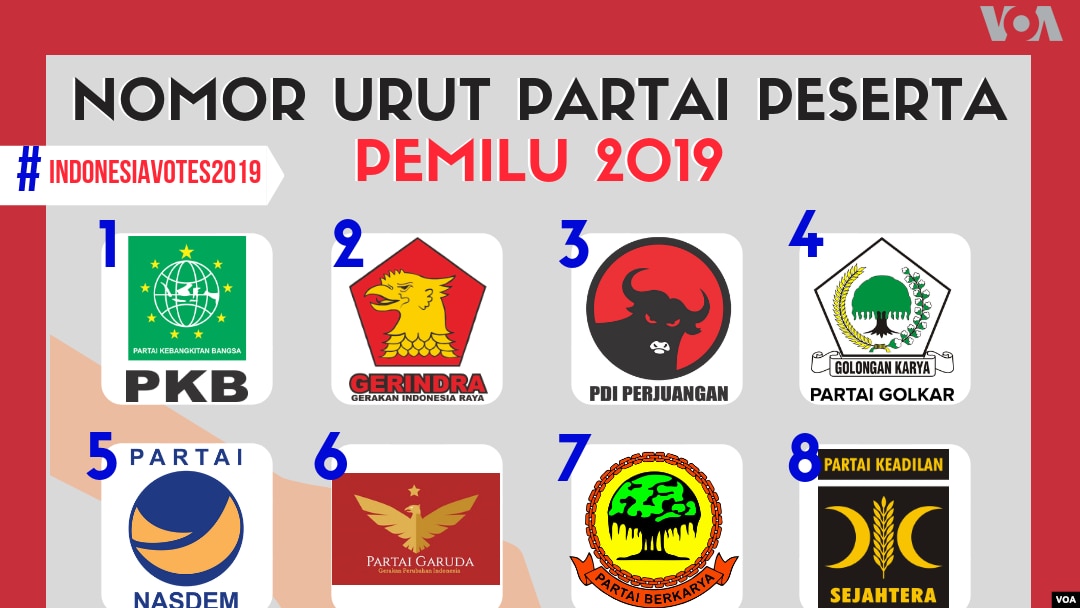 Detail Download Logo Dan Nomor Urut Partai Peserta Pemilu 2019 Nomer 7