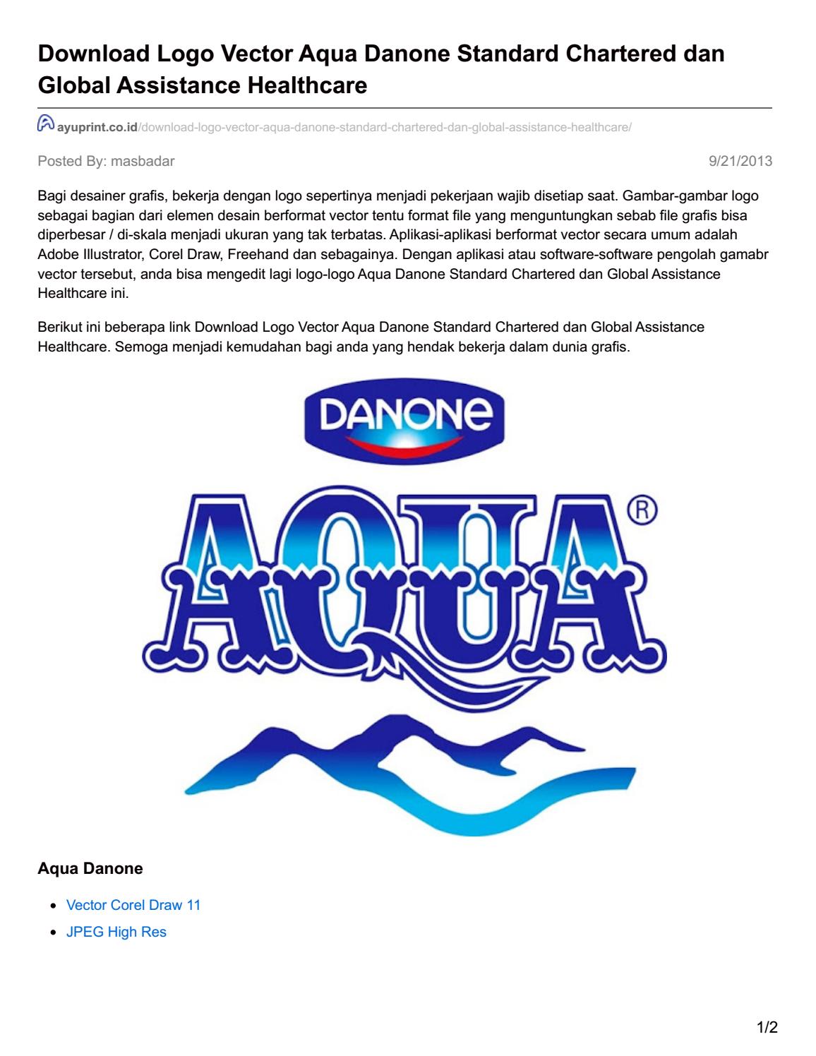 Detail Download Logo Danone Aqua Cdr Nomer 46