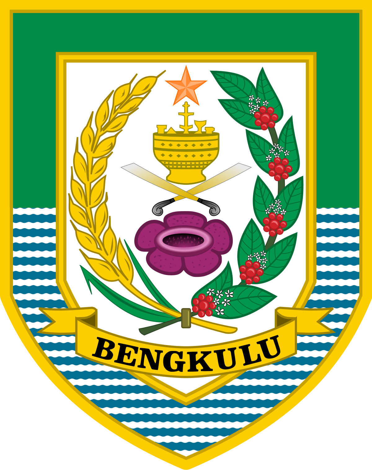 Detail File Coat Of Arms Of Bengkulu Svg Wikipedia