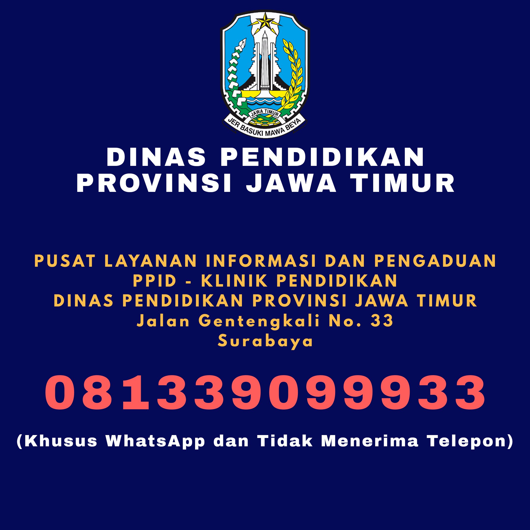 Detail Download Logo Dinas Pendidikan Provinsi Jawa Timur Nomer 45