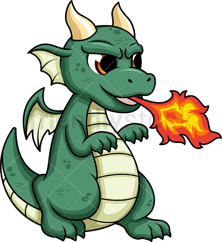 Drache Spuckt Feuer - KibrisPDR