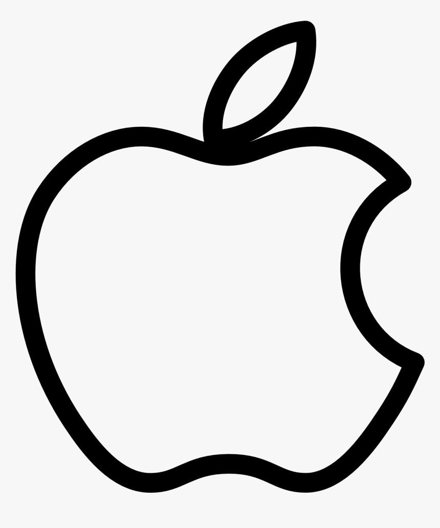 Detail White Apple Logo Nomer 2