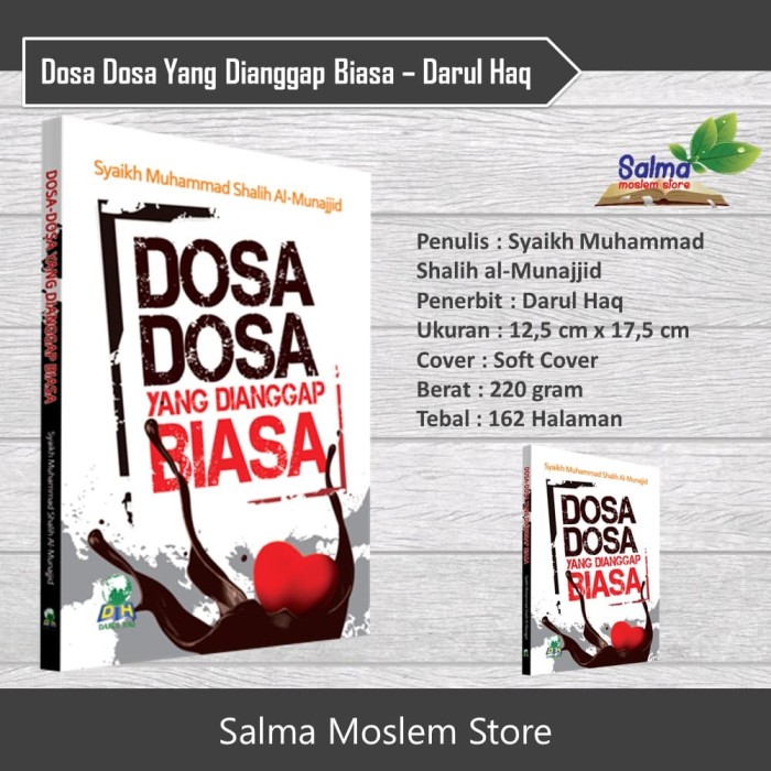 Detail Buku Dosa Dosa Yang Dianggap Biasa Nomer 5