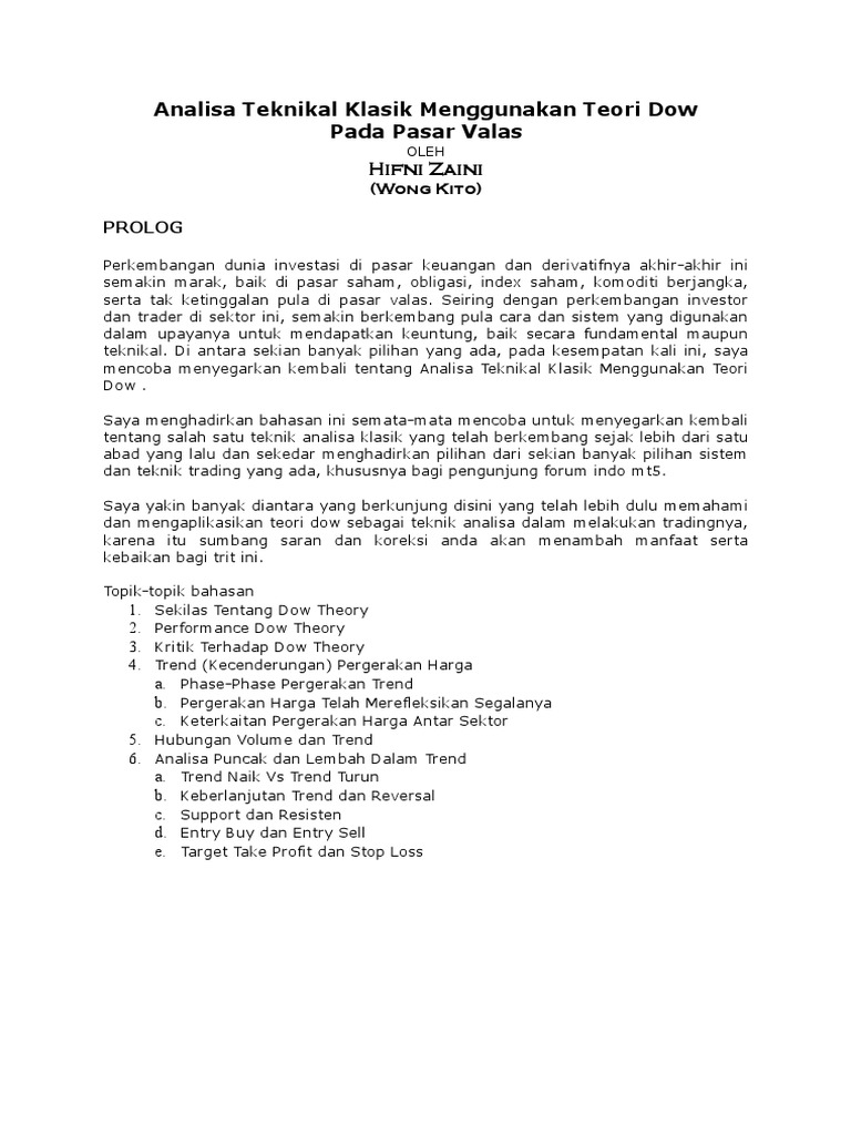 Detail Buku Dow Theory Nomer 39