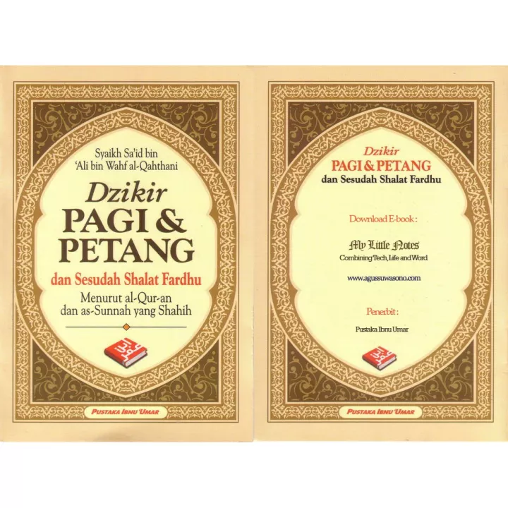 Detail Buku Dzikir Pagi Petang Pustaka Ibnu Umar Nomer 8