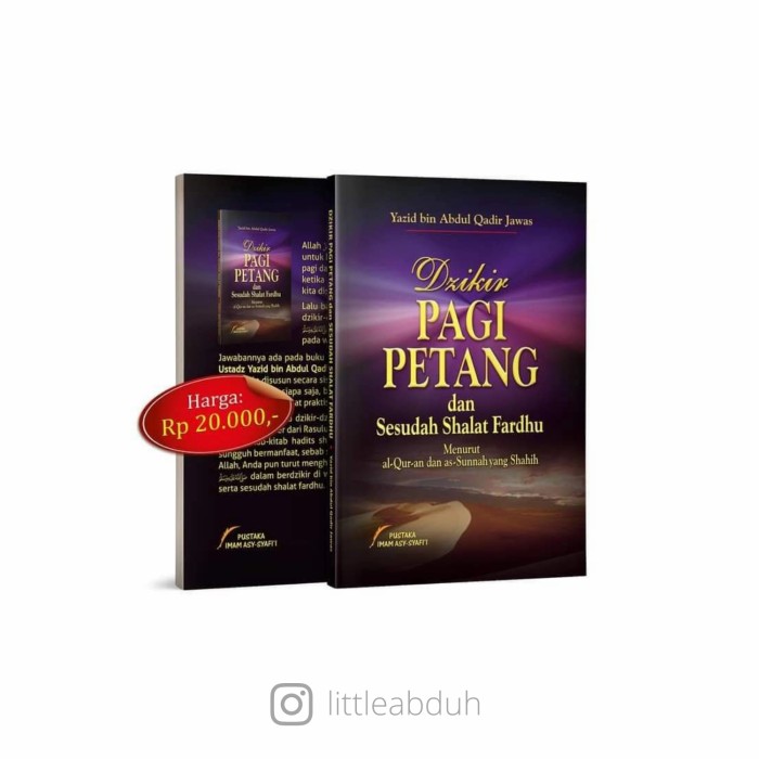 Detail Buku Dzikir Pagi Petang Ustadz Yazid Nomer 3