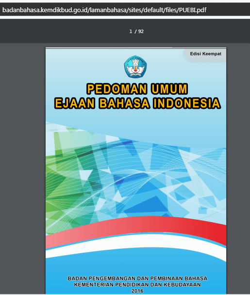 Detail Buku Ejaan Bahasa Indonesia Nomer 23