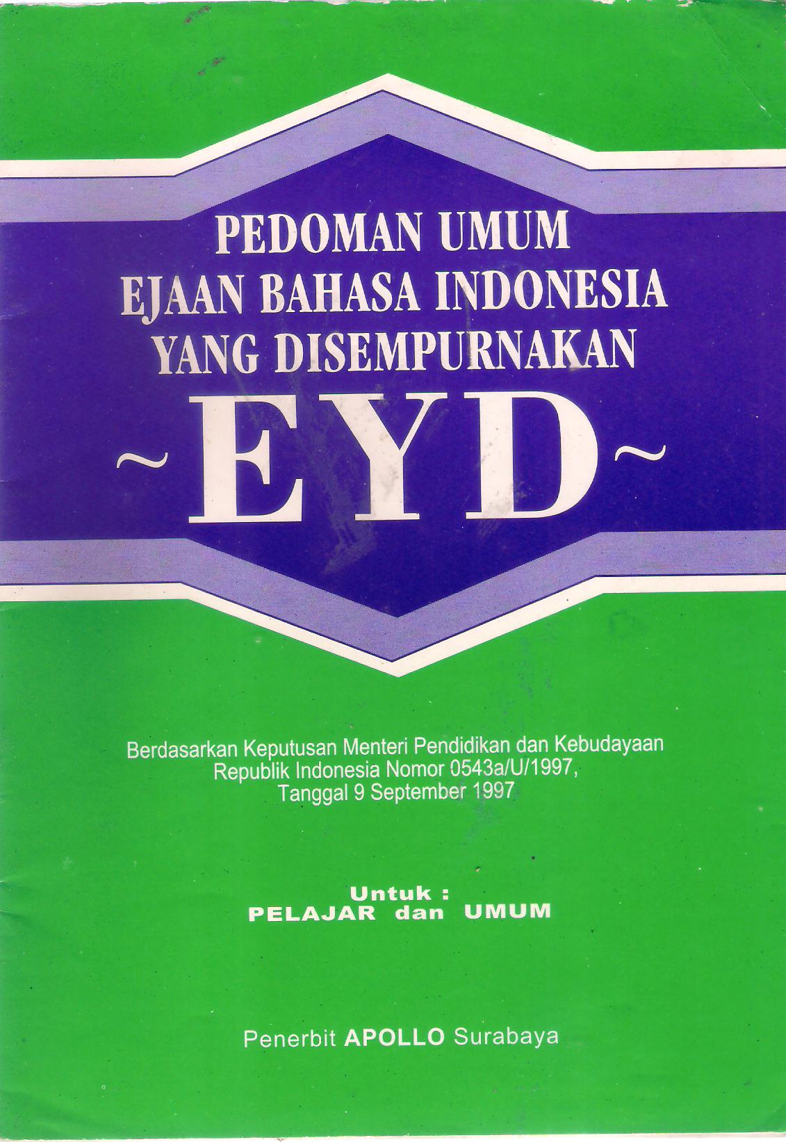 Detail Buku Ejaan Bahasa Indonesia Nomer 28