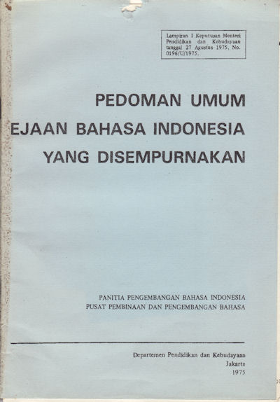 Detail Buku Ejaan Bahasa Indonesia Nomer 37