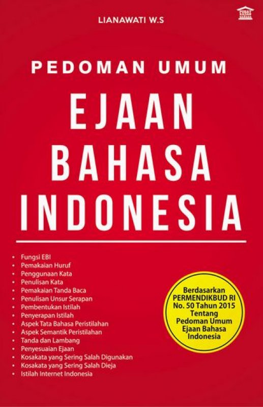 Detail Buku Ejaan Bahasa Indonesia Nomer 5