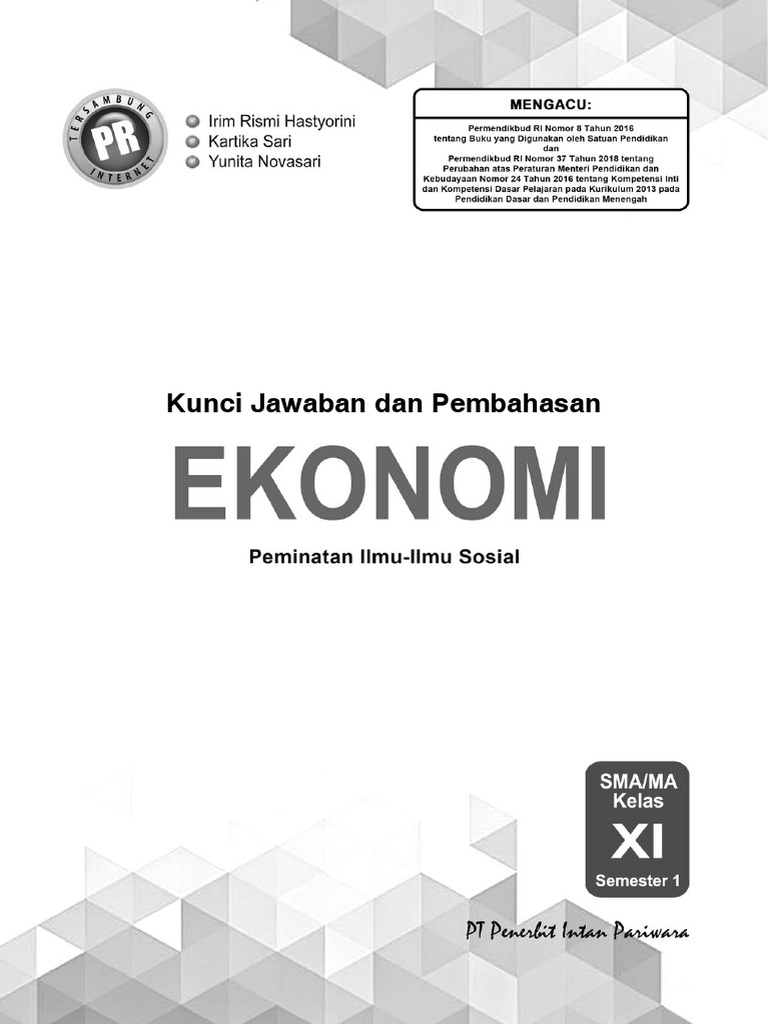 Detail Buku Ekonomi K13 Kelas 11 Nomer 37