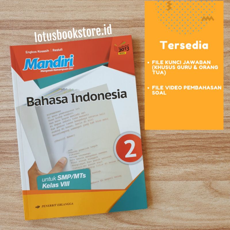 Detail Buku Erlangga Bahasa Indonesia Kelas 8 Kurikulum 2013 Nomer 5