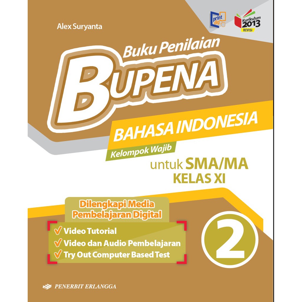 Detail Buku Erlangga Kelas 11 Bahasa Indonesia Nomer 10