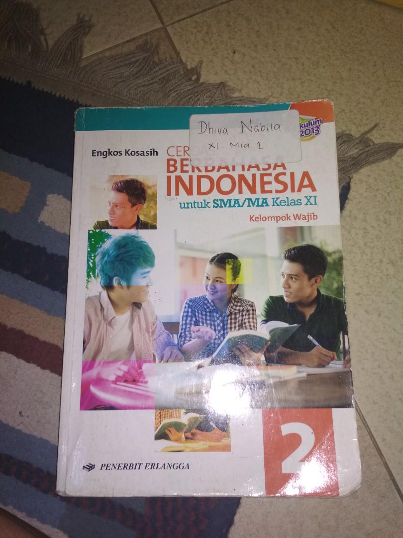 Detail Buku Erlangga Kelas 11 Bahasa Indonesia Nomer 31