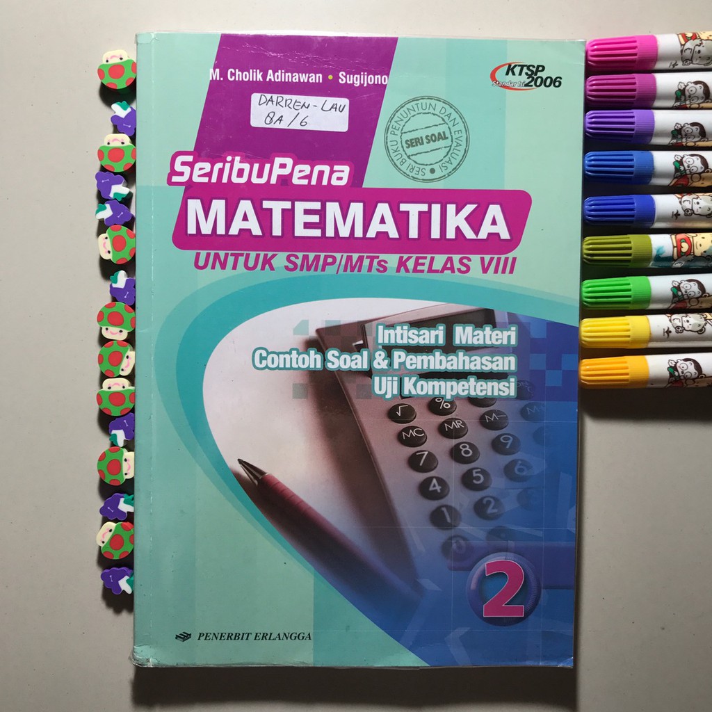 Detail Buku Erlangga Smp Kelas 8 Matematika Nomer 40