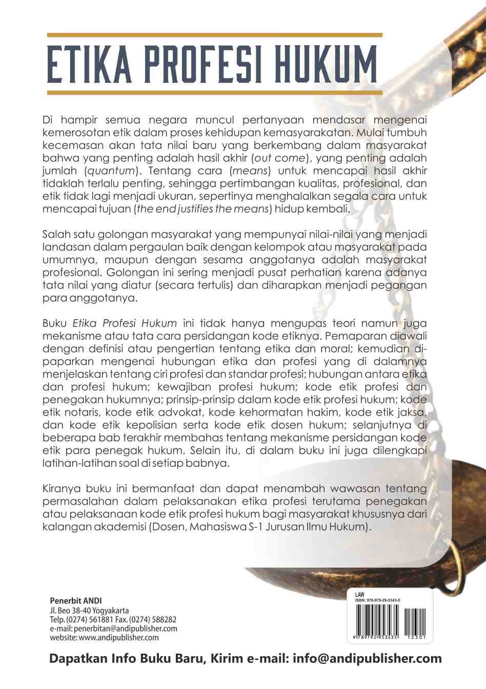 Detail Buku Etika Profesi Hukum Nomer 37