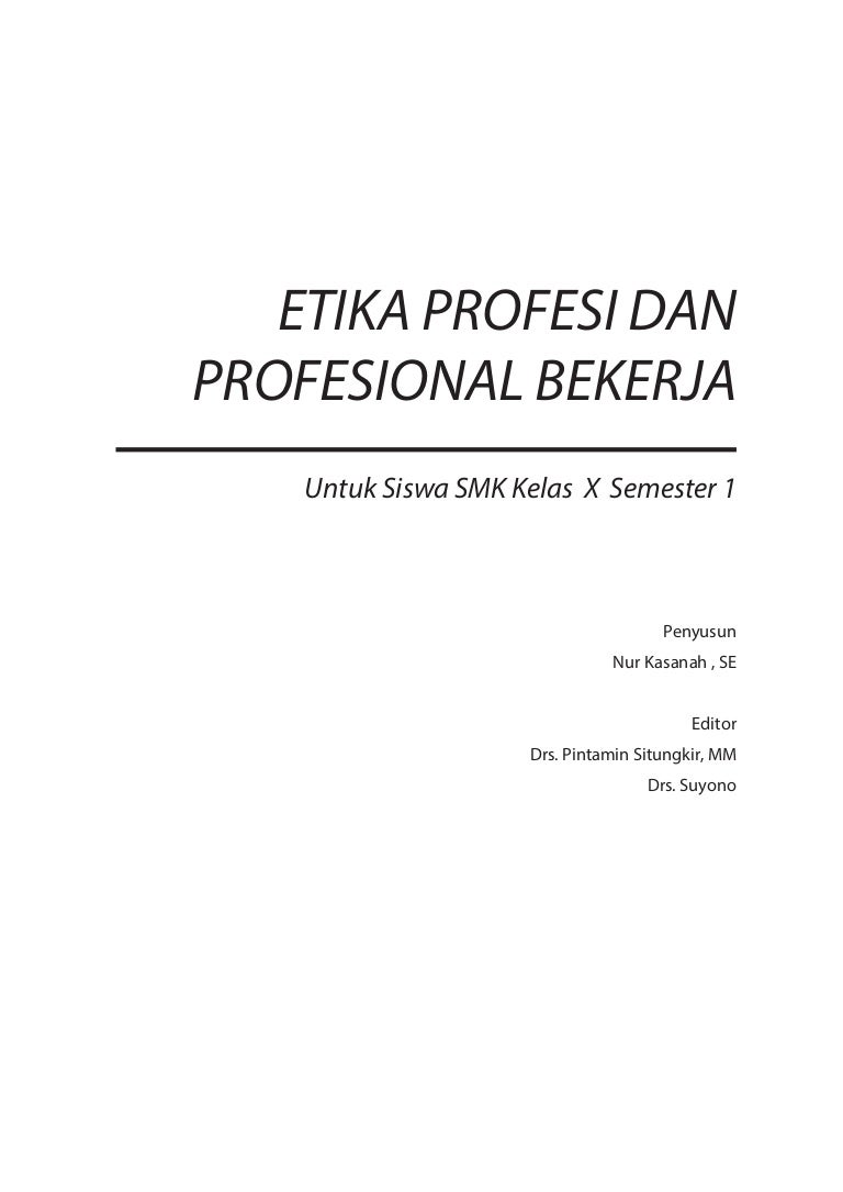 Detail Buku Etika Profesi Kelas X Nomer 26