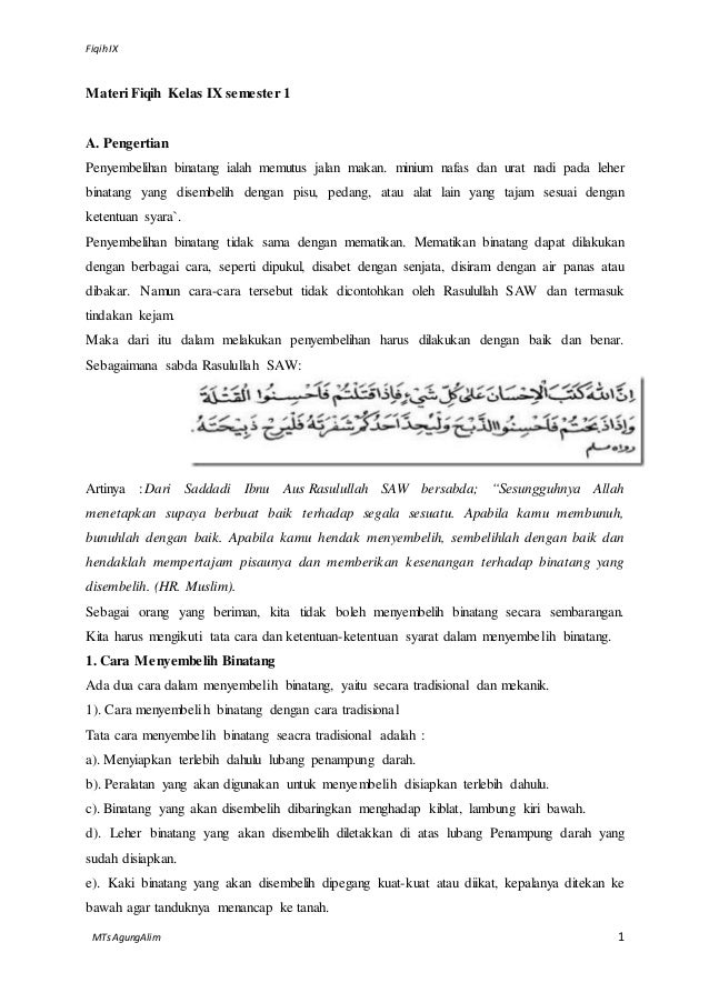 Detail Buku Fiqih Kelas 9 Nomer 10