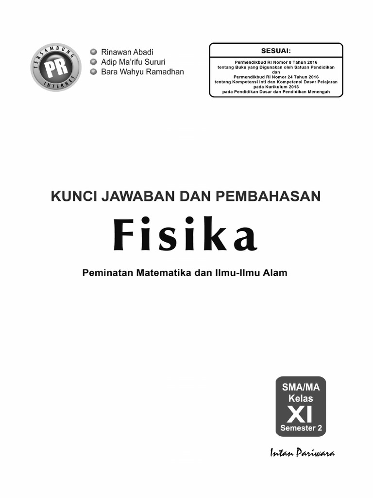 Detail Buku Fisika Kelas 11 Kurikulum 2013 Revisi 2017 Nomer 41