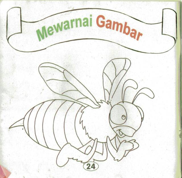 Detail Buku Gambar Mewarnai Cerita Lebah Nomer 11