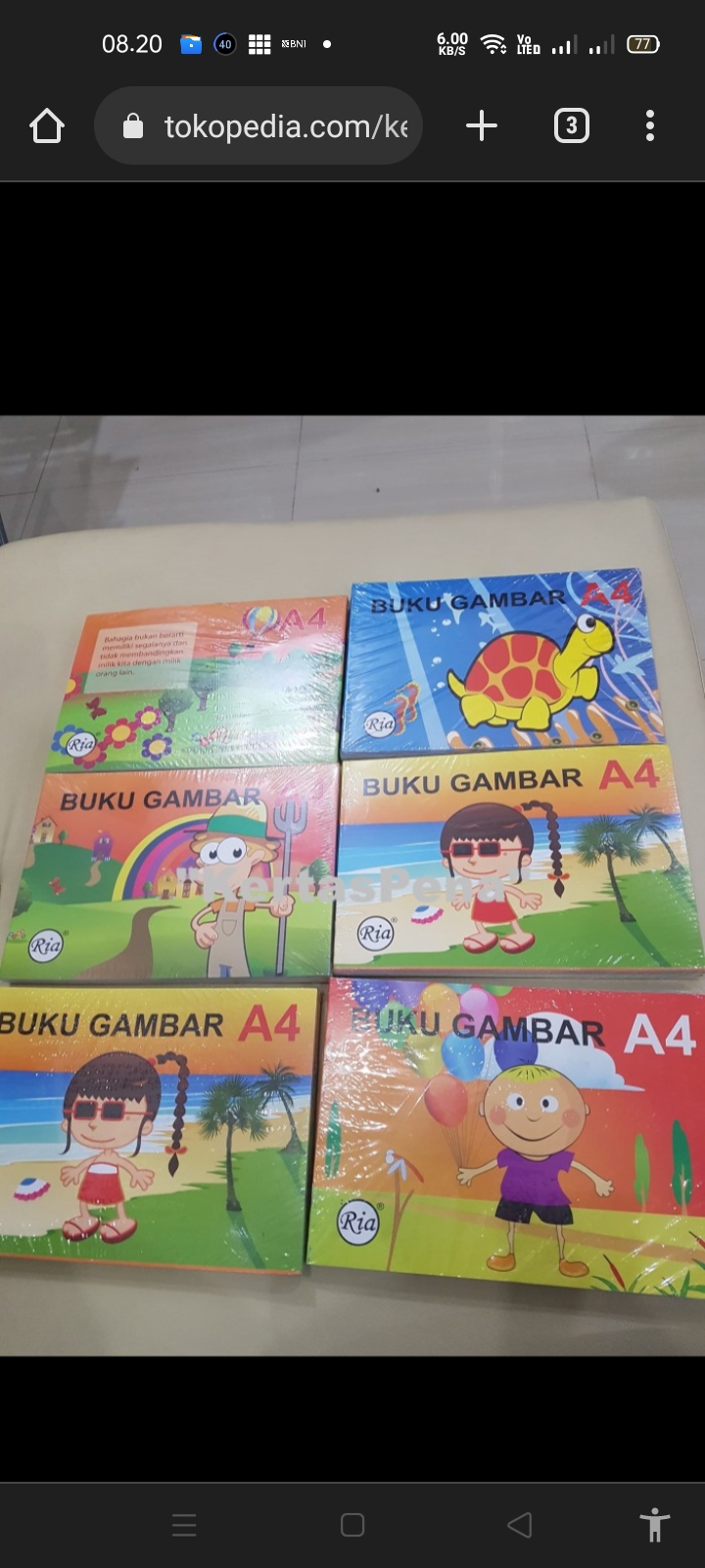 Detail Buku Gambar Sidu A4 Nomer 48