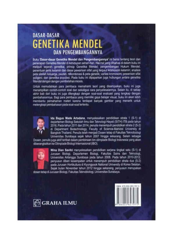 Detail Buku Genetika Mendel Nomer 13