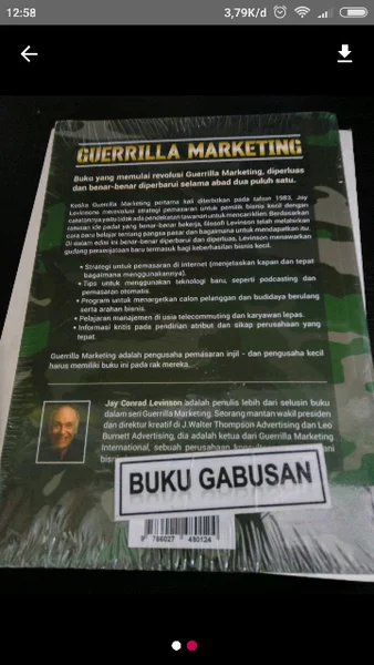 Detail Buku Guerilla Marketing Nomer 24