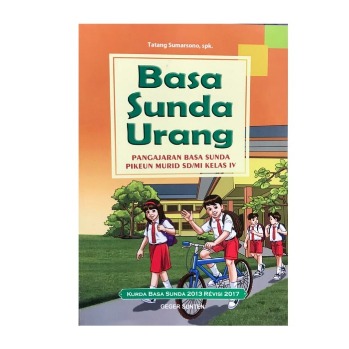 Detail Buku Guru Bahasa Sunda Kelas 4 Kurikulum 2013 Revisi 2017 Nomer 36