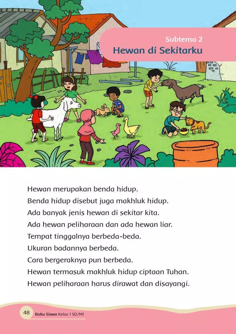 Detail Buku Guru Kelas 1 Tema 7 Nomer 13