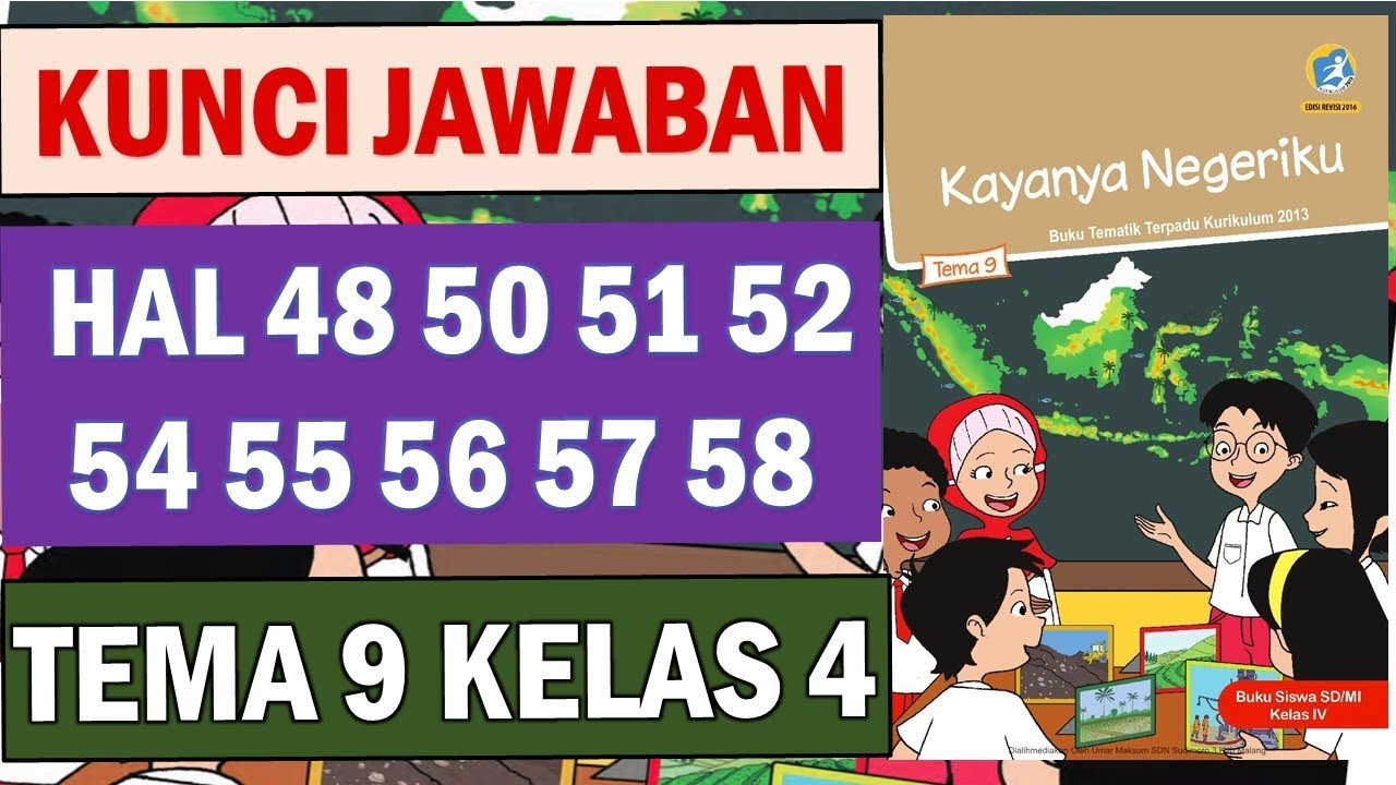 Detail Buku Guru Kelas 4 Tema 9 Nomer 51