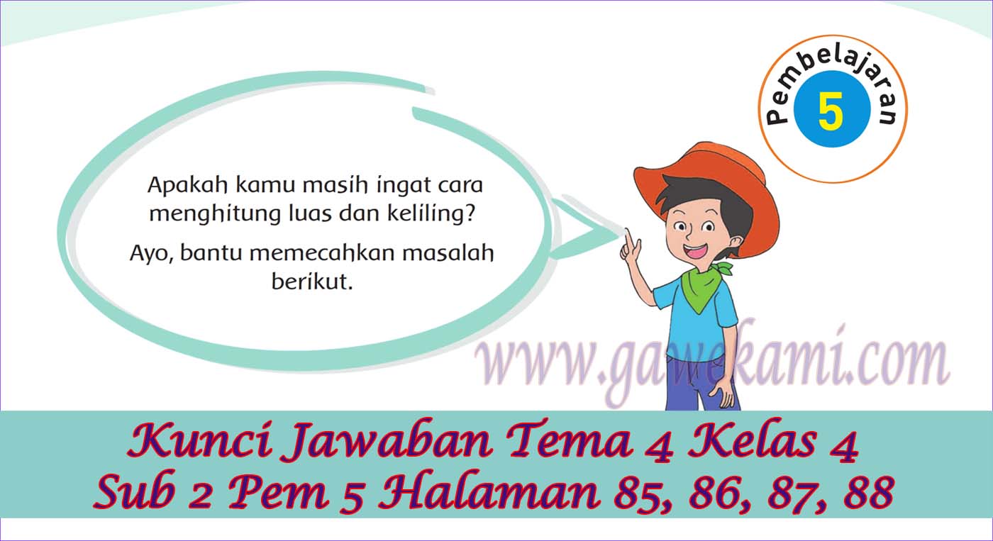 Detail Buku Guru Kelas 5 Tema 4 Nomer 56