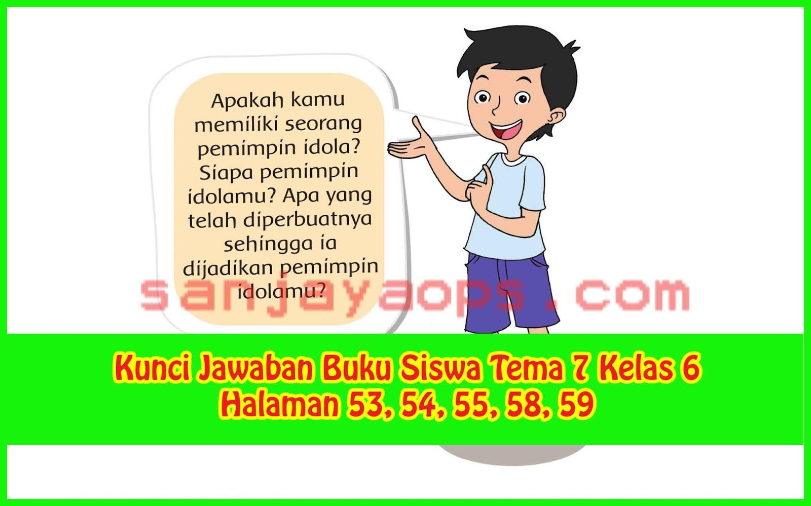 Detail Buku Guru Tema 7 Kelas 6 Nomer 50