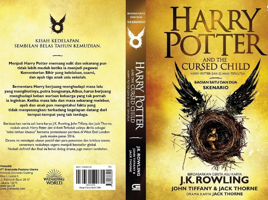 Detail Buku Harry Potter And The Cursed Child Nomer 39