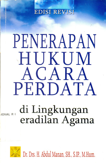 Detail Buku Hukum Acara Peradilan Agama Nomer 41