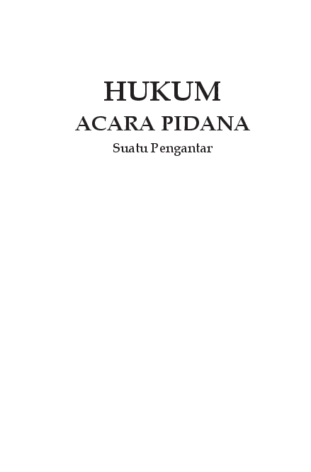 Detail Buku Hukum Acara Pidana Nomer 46