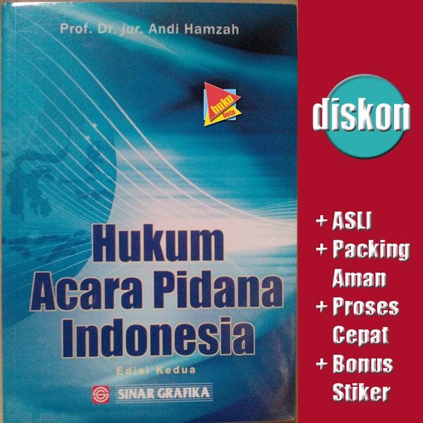 Detail Buku Hukum Acara Pidana Andi Hamzah Nomer 16