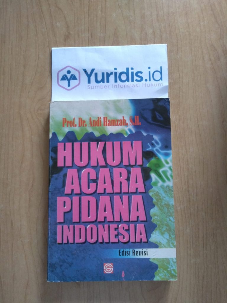 Detail Buku Hukum Acara Pidana Andi Hamzah Nomer 40