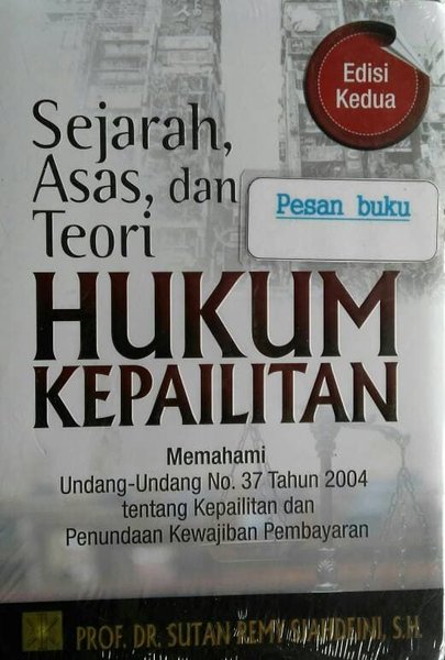 Detail Buku Hukum Kepailitan Nomer 21