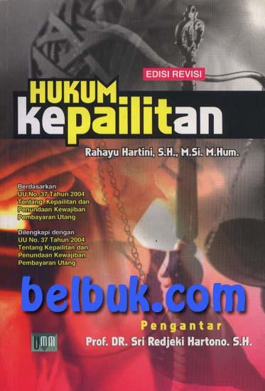 Detail Buku Hukum Kepailitan Nomer 38