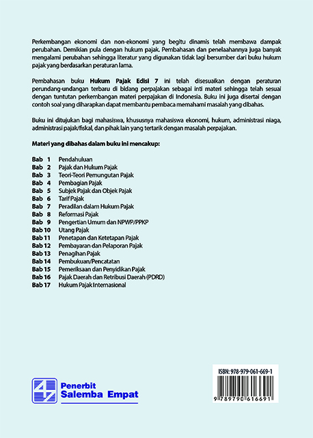 Detail Buku Hukum Pajak Nomer 22