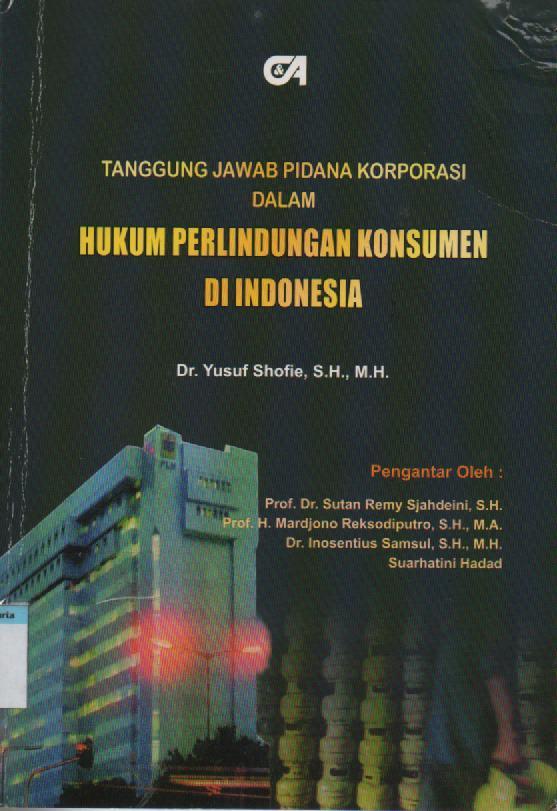 Detail Buku Hukum Perlindungan Konsumen Nomer 39