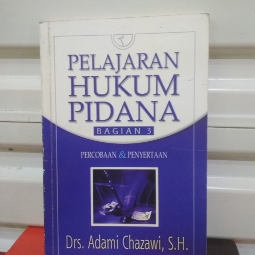 Detail Buku Hukum Pidana Adami Chazawi Nomer 21