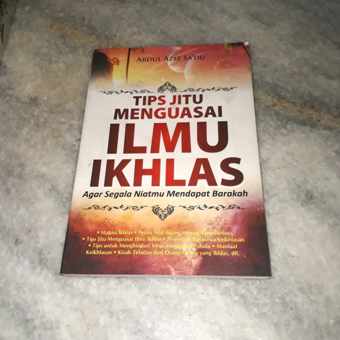 Detail Buku Ilmu Ikhlas Nomer 9