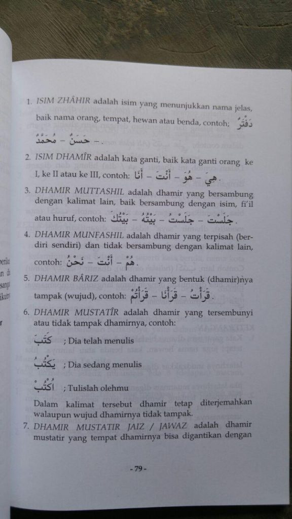 Detail Buku Ilmu Nahwu Praktis Sistem Belajar 40 Jam Nomer 50