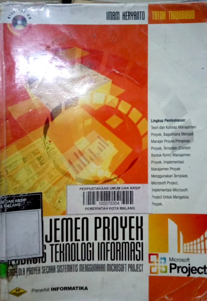 Detail Buku Imam Heryanto Manajemen Proyek Nomer 19