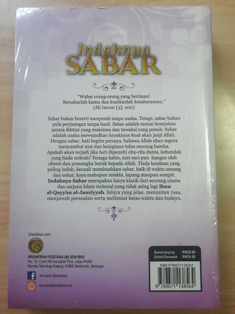 Detail Buku Indahnya Sabar Nomer 34