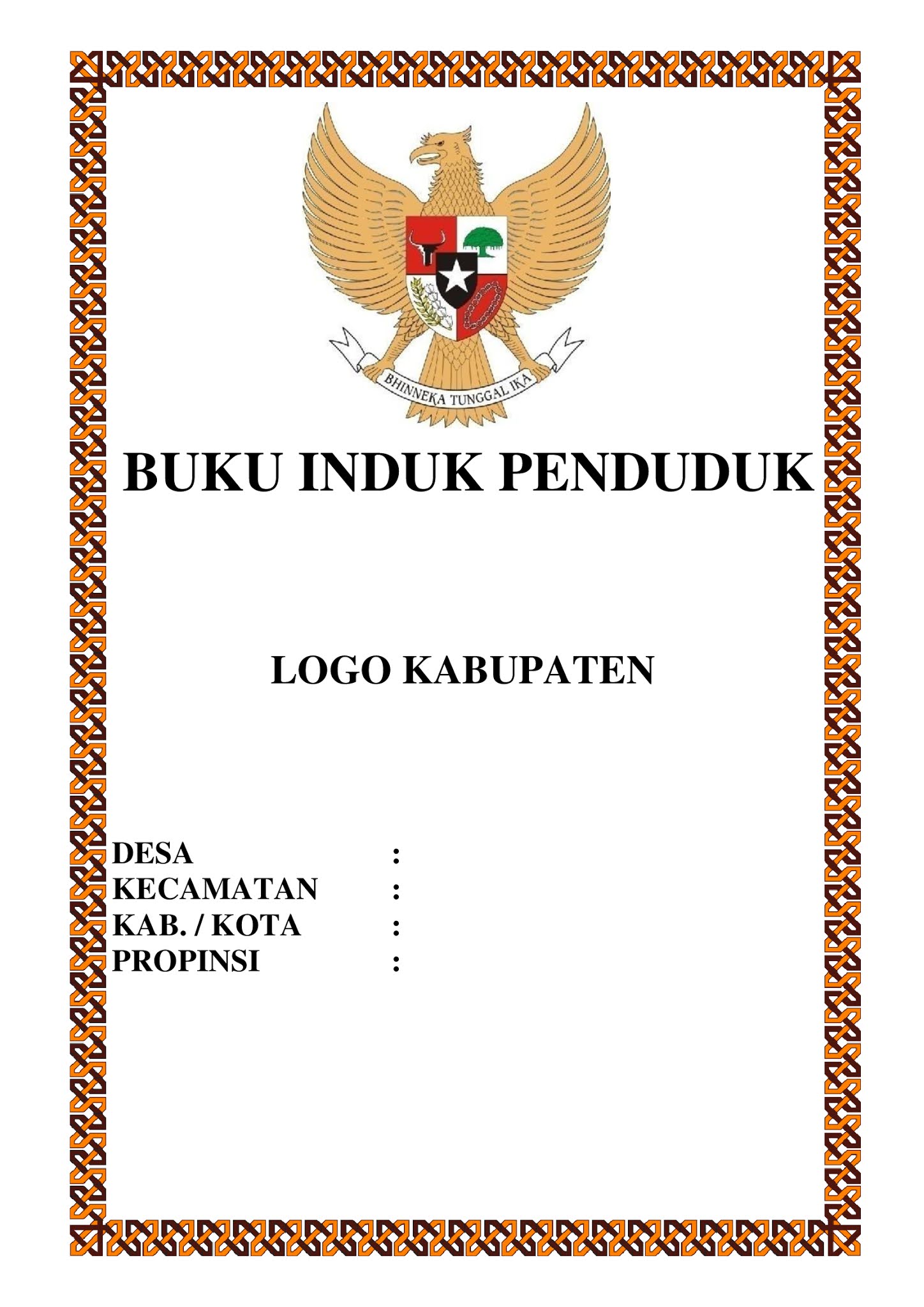 Detail Buku Induk Penduduk Nomer 8