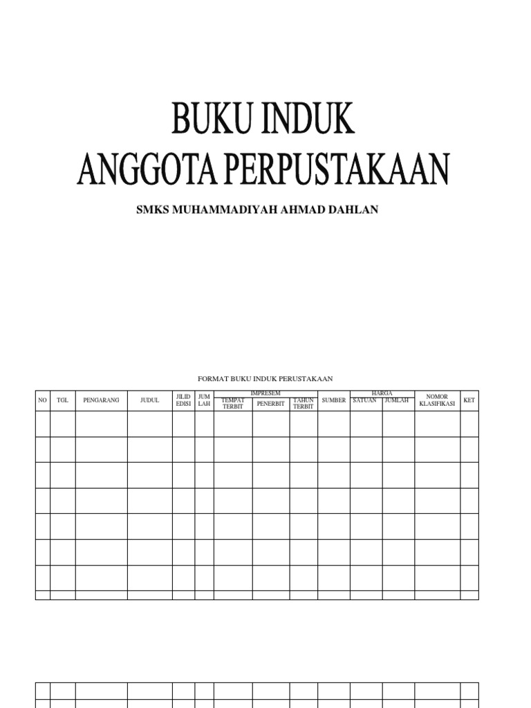 Detail Buku Induk Perpustakaan Nomer 16