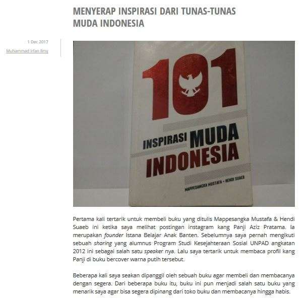 Detail Buku Inspirasi Indonesia Nomer 27